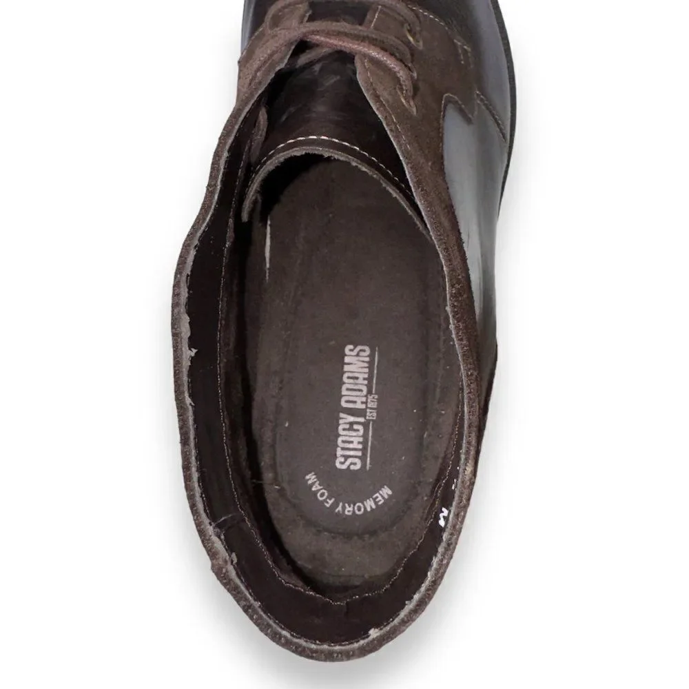 Stacy Adams Delaney Leather / Suede Chukka‎ Boots Brown 25053-200 Men's 11.5M